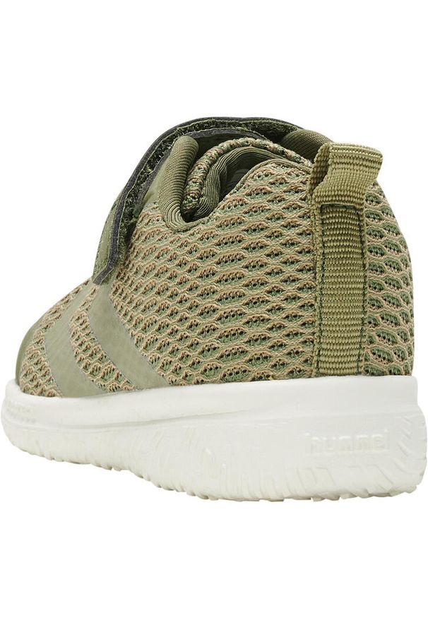 Sneakersy dla dzieci Hummel Actus Recycled. Okazja: na uczelnię. Kolor: zielony. Szerokość cholewki: normalna. Sport: joga i pilates