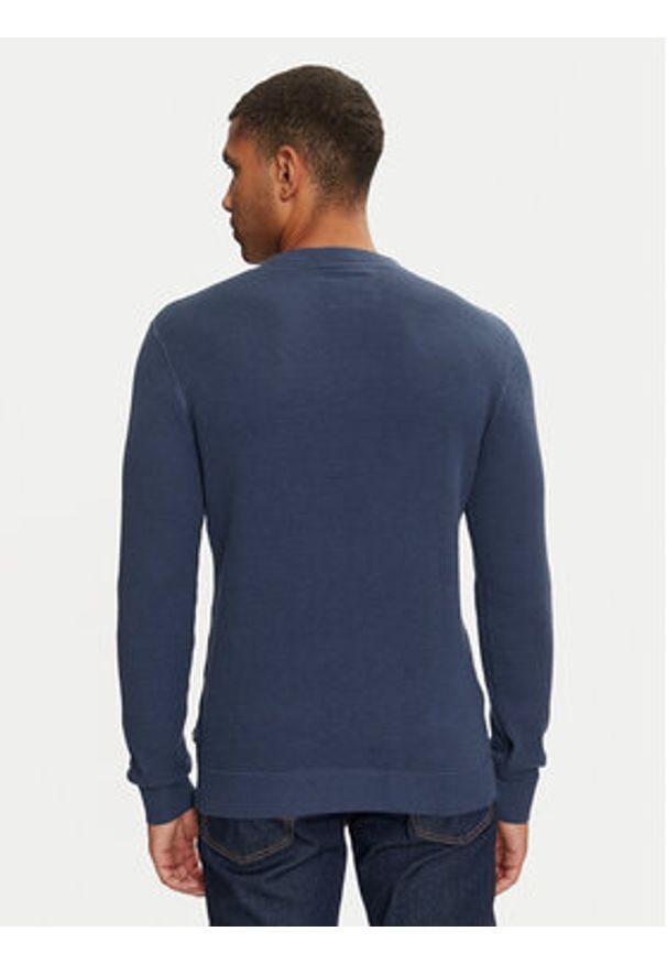Jack & Jones Sweter 12264668 Niebieski Regular Fit. Kolor: niebieski. Materiał: bawełna