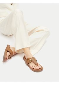 Gino Rossi Japonki CLAUDIE-R25SS03088 Brązowy. Kolor: brązowy. Materiał: skóra #1