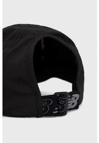 New Balance czapka LAH21103BK kolor czarny z nadrukiem. Kolor: czarny. Materiał: materiał. Wzór: nadruk #3