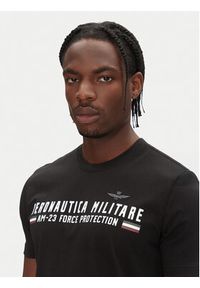 Aeronautica Militare T-Shirt 251TS1942J538 Czarny Regular Fit. Kolor: czarny. Materiał: bawełna #4