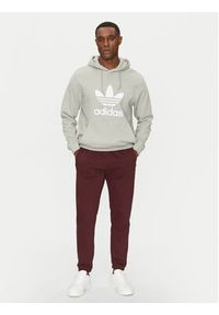 Adidas - adidas Spodnie dresowe Trefoil Essentials JD2420 Bordowy Slim Fit. Kolor: czerwony. Materiał: bawełna #5