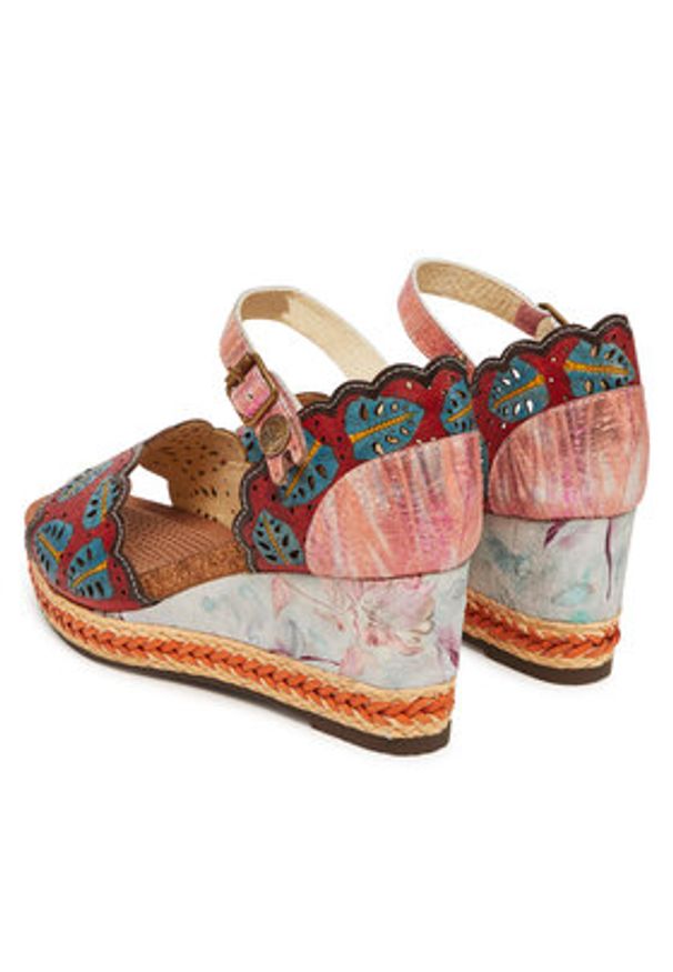 Laura Vita Espadryle Facyo 86 Kolorowy. Materiał: skóra. Wzór: kolorowy