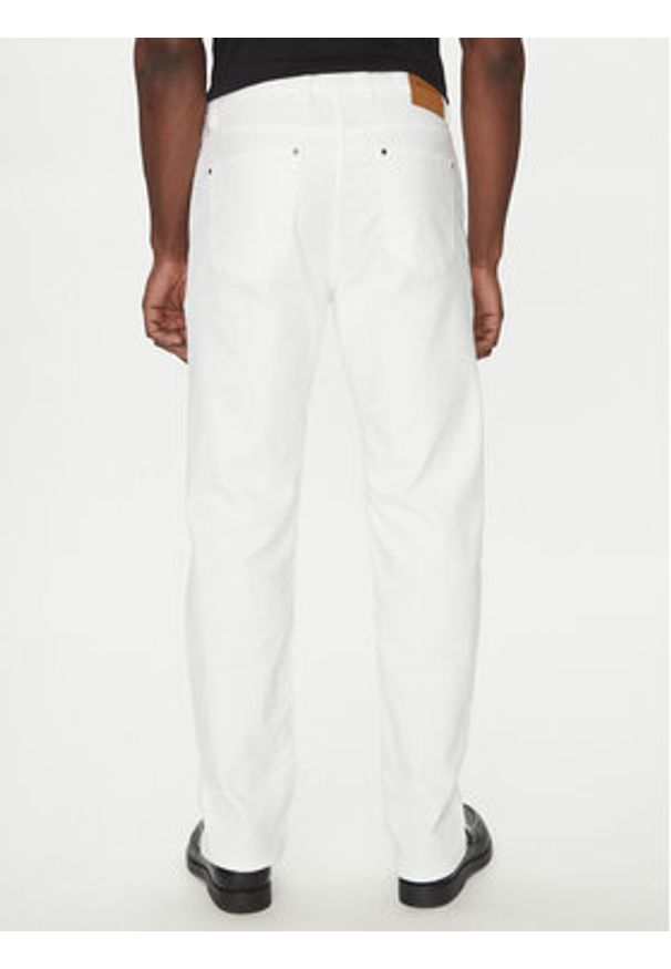 Michael Kors Jeansy CS5900K0UK Biały Straight Fit. Kolor: biały