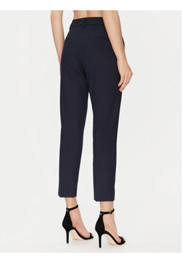 Marella Chinosy Nicosia 2513131031 Granatowy Slim Fit. Kolor: niebieski. Materiał: syntetyk