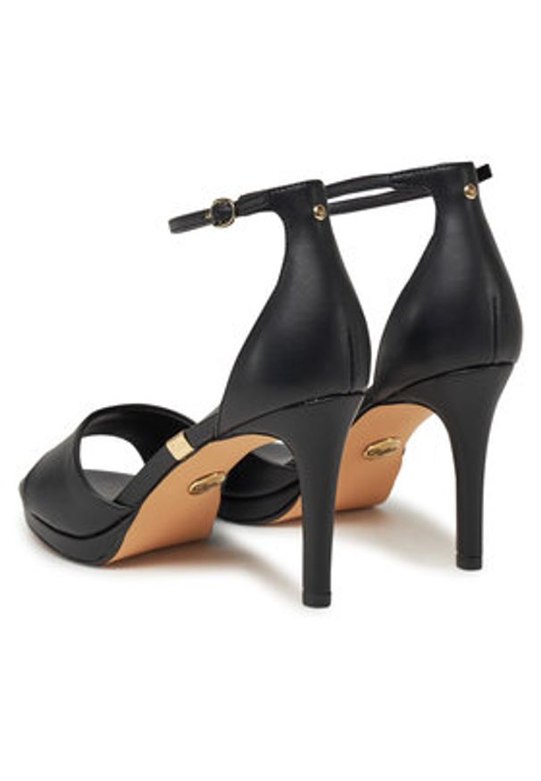 Buffalo Sandały Ronja 1291217 Czarny. Kolor: czarny. Materiał: skóra