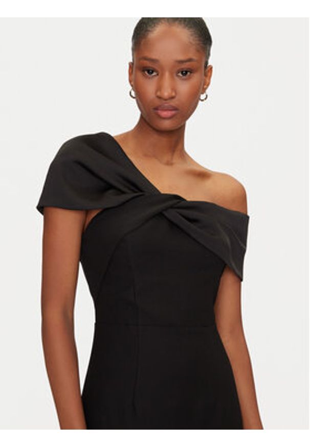 Marciano Guess Sukienka wieczorowa 5GGK11 7300A Czarny Slim Fit. Kolor: czarny. Materiał: syntetyk. Styl: wizytowy