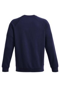 Under Armour - Męski Sweter Rival Fleece Z Okrągłym Dekoltem. Kolor: fioletowy