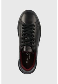 Marc O'Polo sneakersy skórzane kolor czarny 30728053501166 MM1M3008. Nosek buta: okrągły. Kolor: czarny. Materiał: skóra #4
