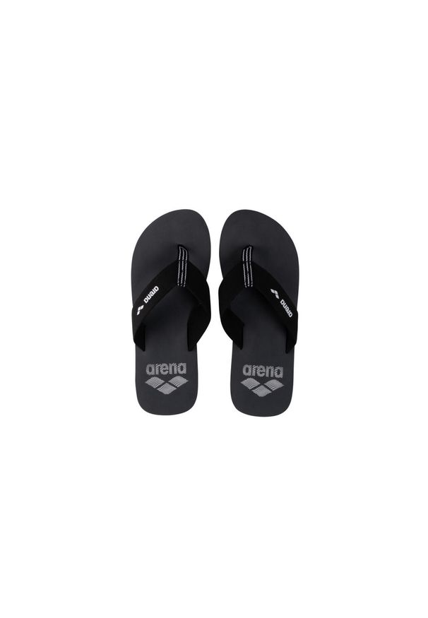 Japonki Arena Sand Thong. Okazja: na spacer, na plażę. Kolor: czarny. Materiał: guma, bawełna. Wzór: aplikacja, paski. Styl: sportowy