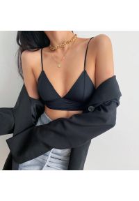 Intica - Braletka elastyczna minimalistyczna na co dzień Cabiria. Kolor: czarny. Materiał: materiał #1