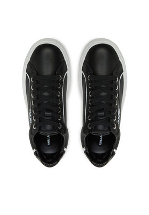 Karl Lagerfeld - KARL LAGERFELD Sneakersy KL64020 Czarny. Kolor: czarny. Materiał: skóra