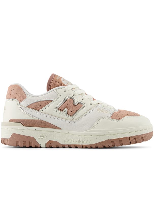 Buty damskie New Balance BBW550PF – beżowe. Kolor: beżowy. Materiał: skóra, syntetyk, materiał. Szerokość cholewki: normalna