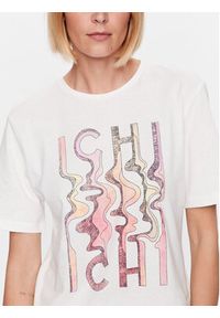 ICHI T-Shirt 20118311 Biały Regular Fit. Kolor: biały. Materiał: bawełna #8