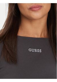 Guess Top V5YP00 J1314 Szary Slim Fit. Kolor: szary. Materiał: bawełna