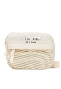 TOMMY HILFIGER - Tommy Hilfiger Saszetka Monotype Crossover AU0AU01838 Beżowy. Kolor: beżowy. Materiał: materiał #1