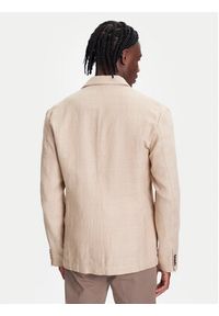 United Colors of Benetton - United Colors Of Benetton Marynarka 23B3UW014 Beżowy Regular Fit. Kolor: beżowy. Materiał: bawełna #3