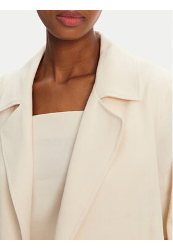 Marella Marynarka Malibu 2513041055 Écru Relaxed Fit. Materiał: len
