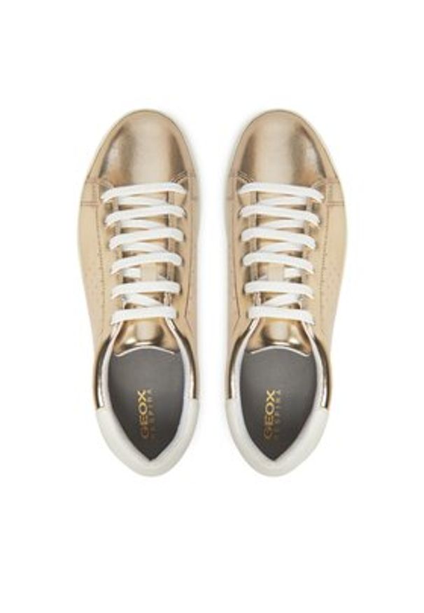 Geox Sneakersy D Jaysen D451BB 044BC C2L1R Złoty. Kolor: złoty. Materiał: skóra