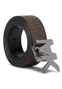 MICHAEL Michael Kors Pasek Damski 34mm Ctfr Mk Buckle Belt 39H9LBLY1U Brązowy. Kolor: brązowy. Materiał: skóra #2