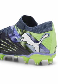 Puma - Buty piłkarskie FUTURE 7 PRO+ FG/AG PUMA Gray Skies White Fizzy Apple Yellow. Kolor: biały, wielokolorowy, żółty, szary. Sport: piłka nożna