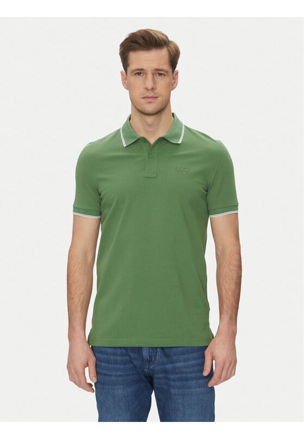 JOOP! Jeans Polo 15 JJJ-04Agnello 30045613 Zielony Modern Fit. Typ kołnierza: polo. Kolor: zielony. Materiał: bawełna