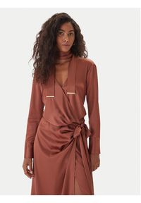 Marciano Guess Sukienka wieczorowa 5GGK00 7246A Bordowy Regular Fit. Kolor: czerwony. Materiał: syntetyk. Styl: wizytowy #4