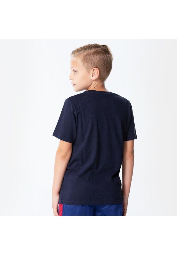 FC Barcelona - koszulka dziecięca FC Barceona. Kolor: niebieski. Materiał: bawełna. Sport: piłka nożna