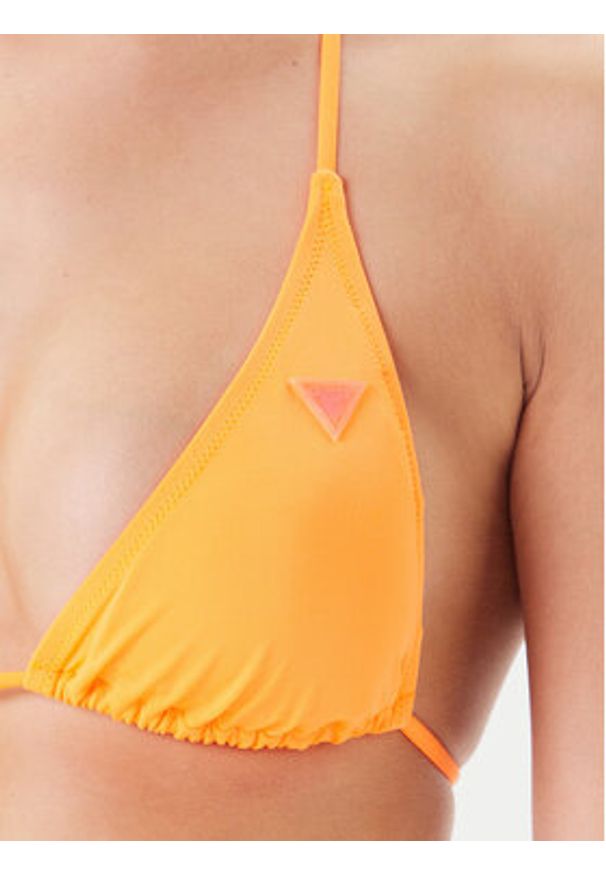 Guess Góra od bikini E02J25 MC009 Pomarańczowy. Kolor: pomarańczowy. Materiał: syntetyk