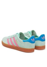 Adidas - adidas Sneakersy Gazelle JP7125 Zielony. Kolor: zielony. Materiał: zamsz, skóra. Model: Adidas Gazelle #7