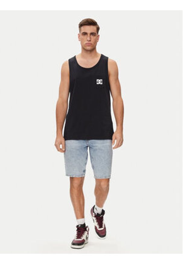 DC Shoes Tank top Star Pocket Tt ADYZT05378 Czarny Regular Fit. Kolor: czarny. Materiał: bawełna