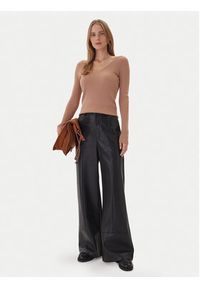 Kontatto Sweter 3M0818C Beżowy Slim Fit. Kolor: beżowy. Materiał: syntetyk #5