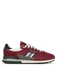 Pepe Jeans Sneakersy Kingston College M PMS400010 Bordowy. Kolor: czerwony. Materiał: zamsz, skóra