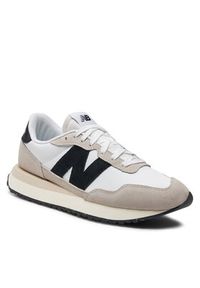 New Balance Sneakersy MS237SF Biały. Kolor: biały. Materiał: skóra