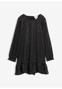 bonprix - Sukienka szyfonowa. Kolor: czarny. Materiał: szyfon #1