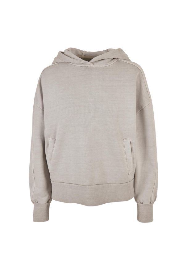 Damska bluza z kapturem Urban Classics Heavy Terry Garment Dye. Typ kołnierza: kaptur. Kolor: szary