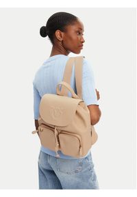 Pinko - PINKO Plecak Carrie Backpack PE 25 PLTT 104351 A1LF Beżowy. Kolor: beżowy. Materiał: skóra #3