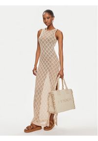 Pinko Torebka Beach Shopping PE 24 PLTT 100782 A1X1 Beżowy. Kolor: beżowy