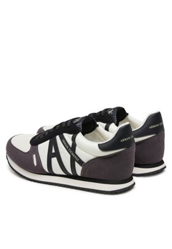 Armani Exchange Sneakersy XUX017 XCC68 U391 Szary. Kolor: szary. Materiał: skóra