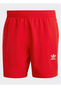 Adidas - adidas Szorty kąpielowe Originals Adicolor 3-Stripes Swim Shorts H44768 Czerwony. Kolor: czerwony. Materiał: syntetyk #4