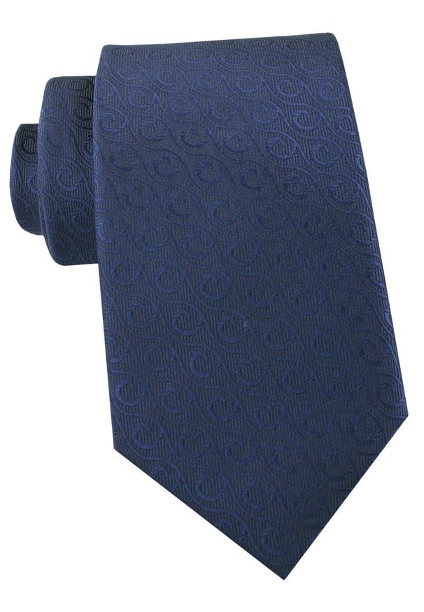 Krawat Męski - Angelo di Monti - Granat, Jednokolorowy Wzór. Kolor: niebieski. Materiał: tkanina. Styl: elegancki, wizytowy