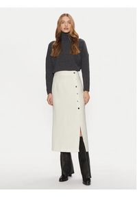 Karen by Simonsen Spódnica midi Pepper 10105053 Écru Regular Fit. Materiał: syntetyk #3