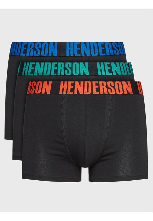 Komplet 3 par bokserek Henderson. Kolor: czarny. Materiał: bawełna