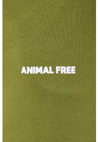 Save The Duck Spodnie kolor beżowy gładkie. Kolor: zielony. Materiał: dzianina. Wzór: gładki #8