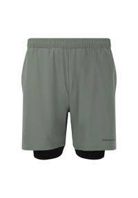 ENDURANCE - Szorty 2 w 1 Endurance Kros. Kolor: zielony. Sport: fitness #1