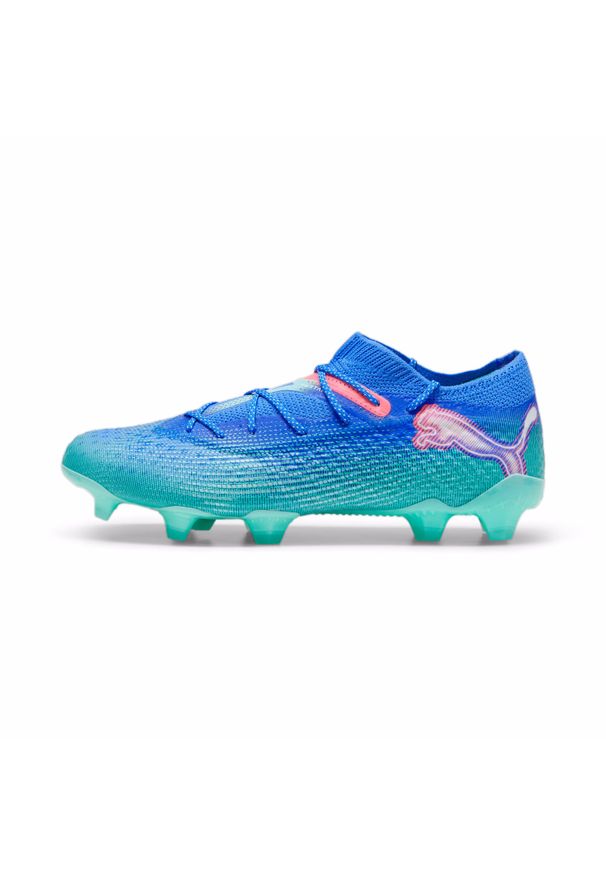 Buty piłkarskie Puma Future 7 Ultimate Low FG/AG. Kolor: zielony, niebieski, wielokolorowy. Sport: piłka nożna