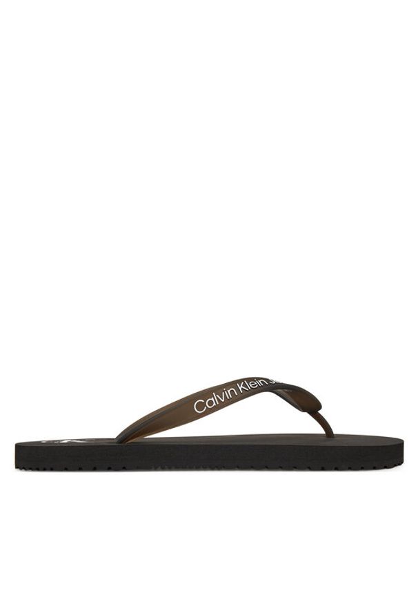 Calvin Klein Jeans Japonki Beach Sandal Transparent Tpu YW0YW01829 Czarny. Kolor: czarny