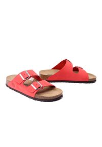 Dr. Brinkmann - DR. BRINKMANN 700696-04 rot, klapki damskie. Kolor: czerwony. Materiał: skóra #1