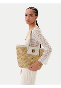 Pinko - PINKO Torebka Love Summer Basket PE 25 PLTT 103324 A1RL Beżowy. Kolor: beżowy #3