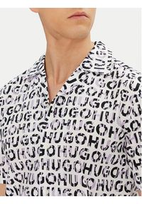 Hugo - HUGO Koszula Ellino 50539328 Czarny Relaxed Fit. Kolor: czarny. Materiał: bawełna #4